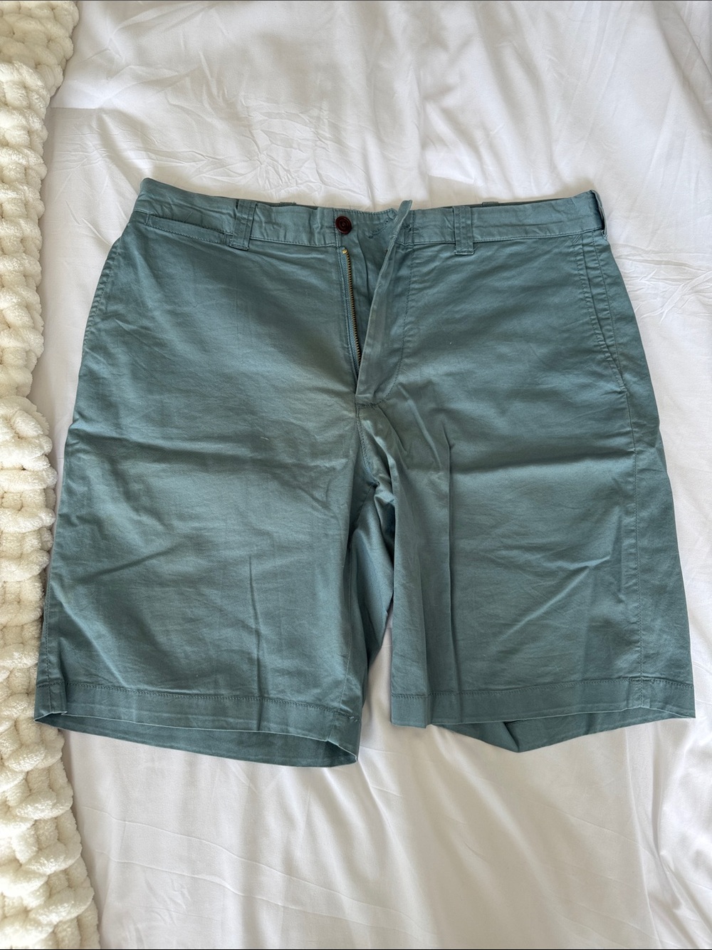 J. Crew Men’s 9” Inseam Harbor Stretch Shorts - Teal Green